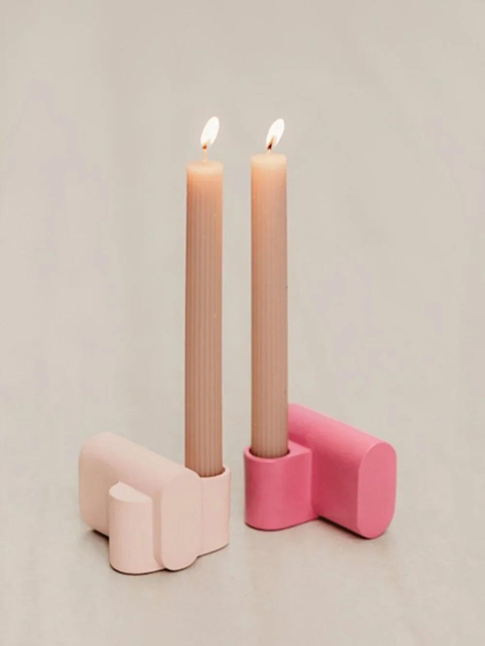 Calligaris Pink Project Limited Edition Candle Holders set of two